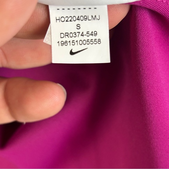 NWT Nike Sz S Yoga Dri-Fit Women's Pink and Black Racerback Tank Top - Picture 5 of 8